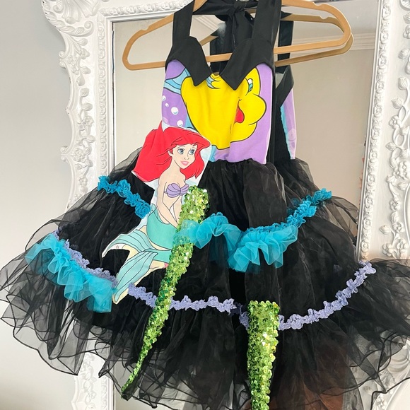 SALE New York Couture Handmade Disney THE LITTLE MERMAID Tutu Party Dress - Picture 5 of 6